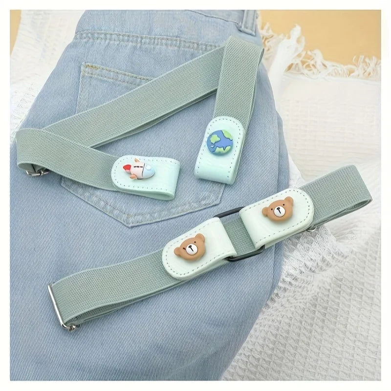 Lazy Belt for Girls – No-Buckle Stretch Belt for Jeans & Pants