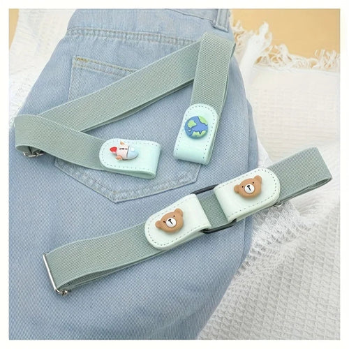 Lazy Belt for Girls – No-Buckle Stretch Belt for Jeans & Pants